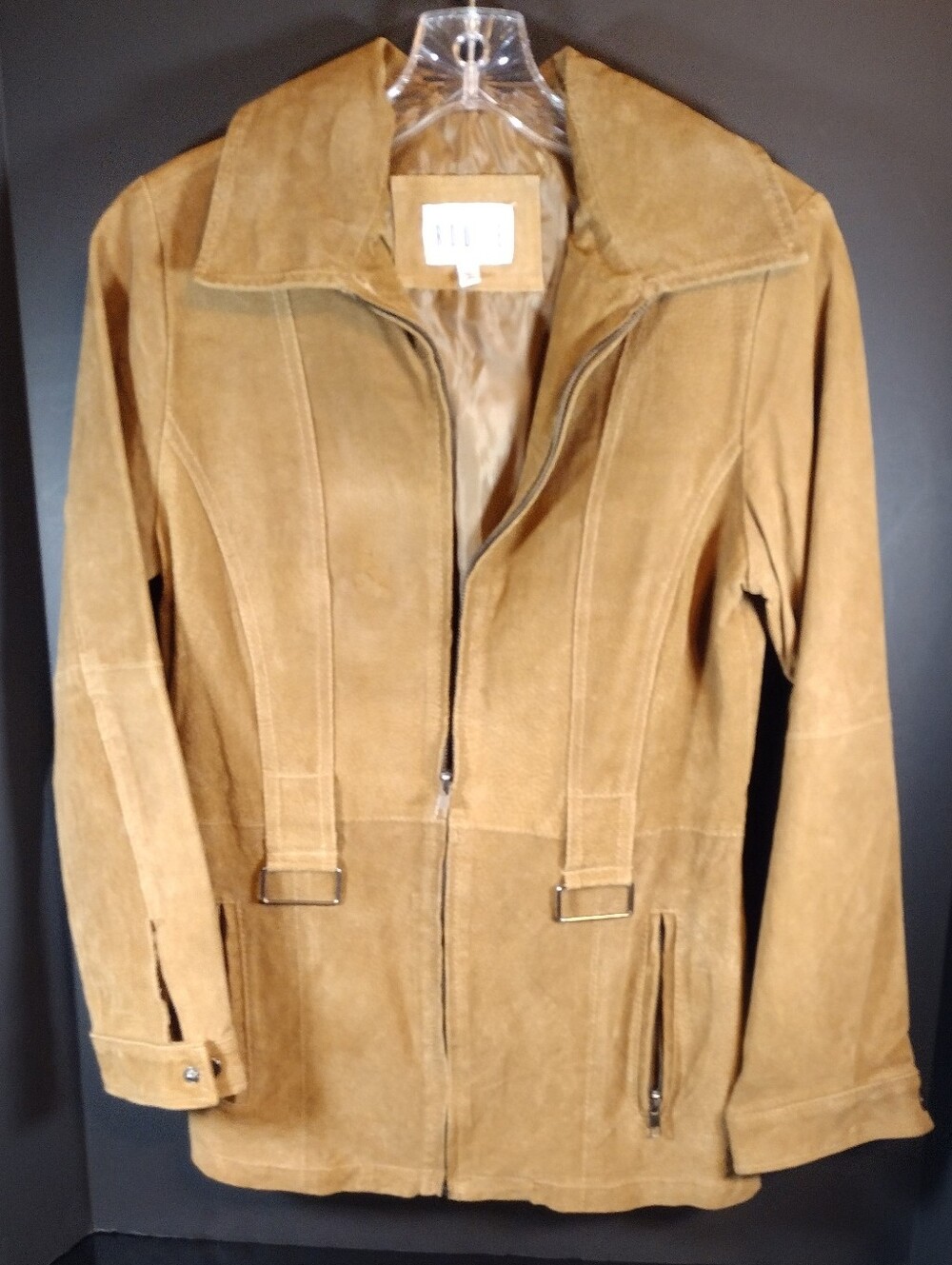 Rouge Helium Leather Suede Jacwet Women's Size Small Front and Zipper Pockets